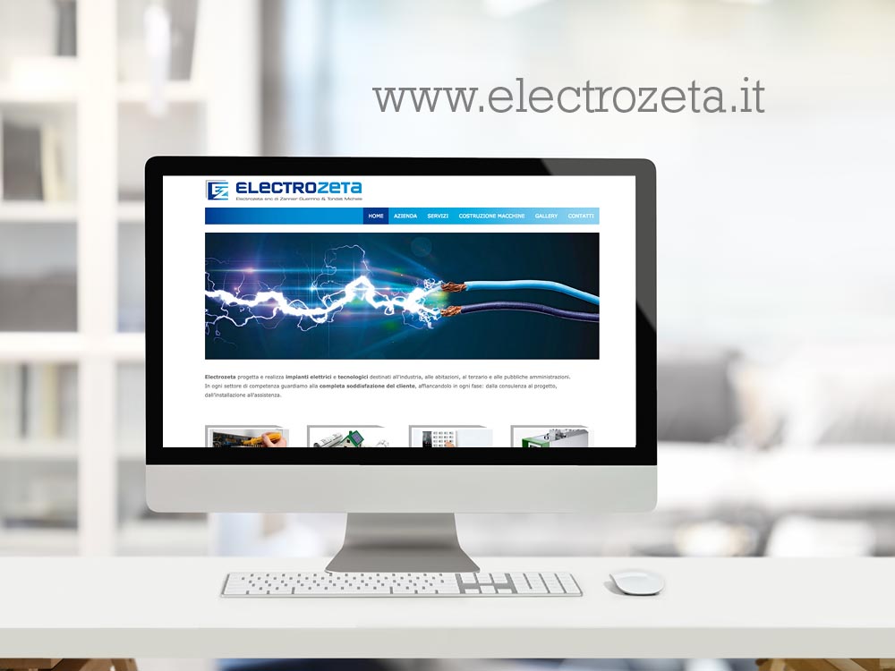 Progettazione e contenuti sito web Electrozeta